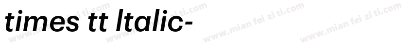 times tt ltalic字体转换
